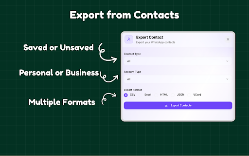 WhatsContact - WA Contacts Extractor & Exporter screenshot