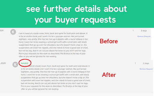 Fiverr Quick View screenshot