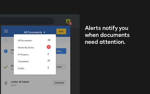 Docusign eSignature for Chrome screenshot