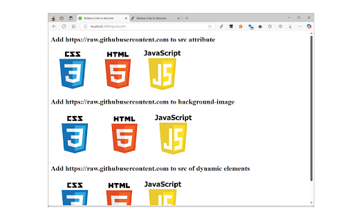 Relative Links To Absolute screenshot