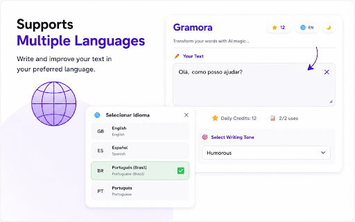 Gramora - AI Text Rewriter & Grammar Checker screenshot