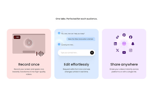 Lica: Screen Recorder and Video Creator screenshot