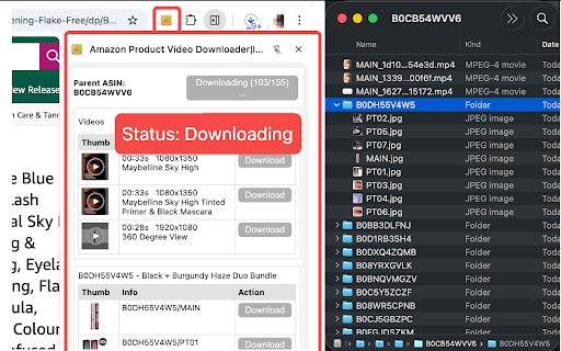 Amazon Product Video Downloader - Images bulk download screenshot