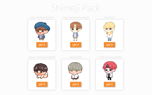 Shimeji Browser Extension screenshot