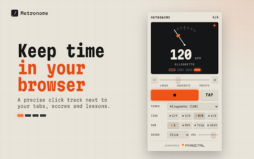 Online Metronome — Tap Tempo, BPM & Time Signatures screenshot