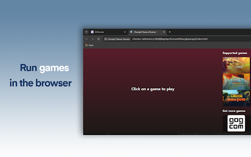 CheerpX Games Runner Beta screenshot