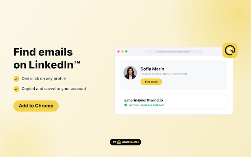 Email Finder by Mailsumo screenshot