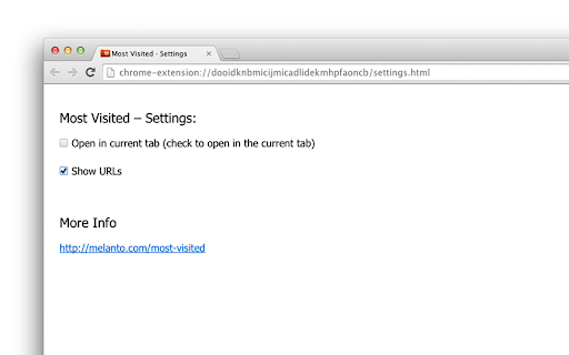 Most Visited (Top Sites) screenshot