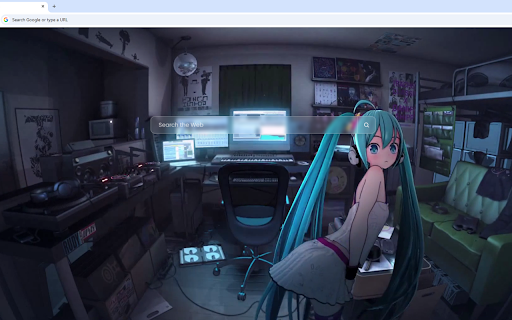 Hatsune Miku's Room Live Wallpaper screenshot