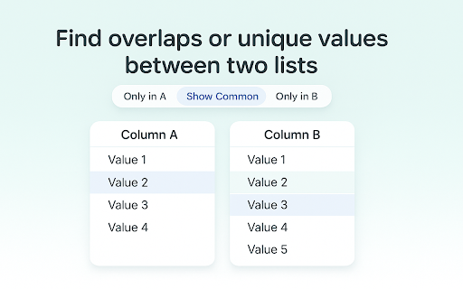 Excel Compare Columns screenshot