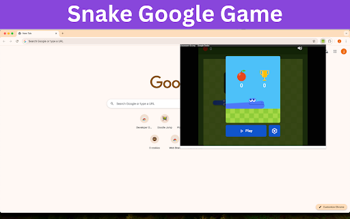 Snake Google screenshot