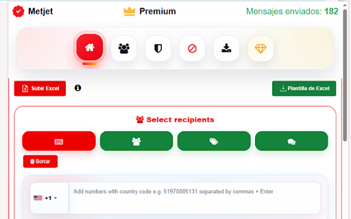 WA Bulk Message Sender - METJET screenshot
