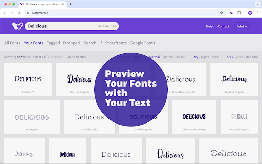 Wordmark Extension screenshot