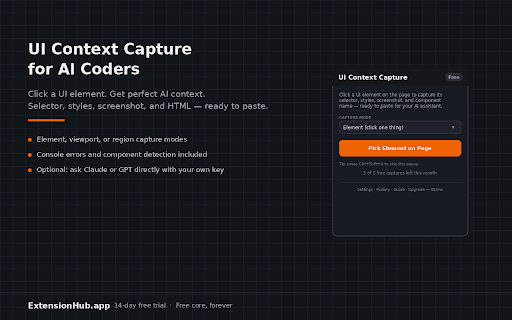 UI Context Capture for AI Coders screenshot