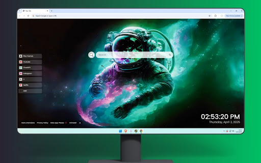 Astronaut in Space Live Wallpaper screenshot