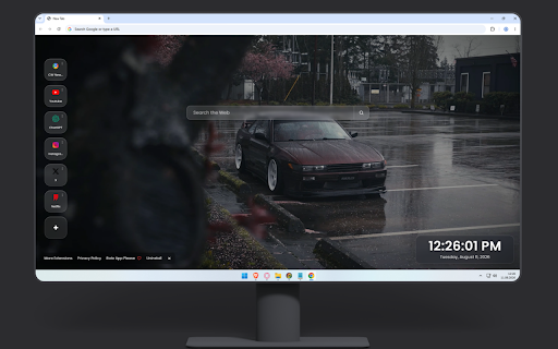 Nissan Silvia S13 Gloomy Rain Live Wallpaper screenshot