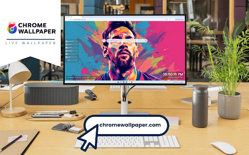 Lionel Messi Colorful Live Wallpaper screenshot
