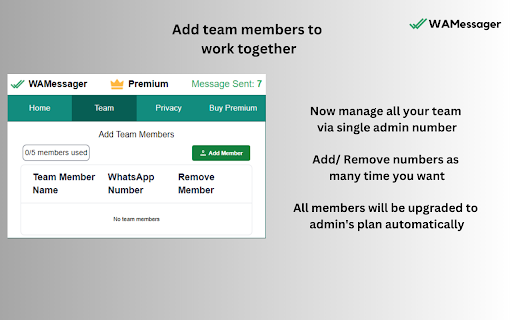 WA Bulk Message Sender - WAMessager screenshot