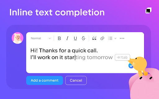 JetBrains Grazie Writing Companion screenshot