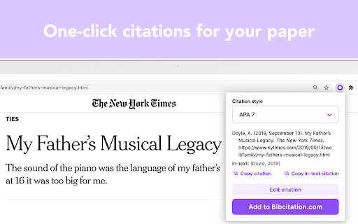 Bibcitation Bibliography & Citation Generator screenshot