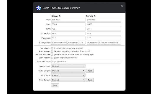 Buzz* - Phone for Google Chrome™ screenshot
