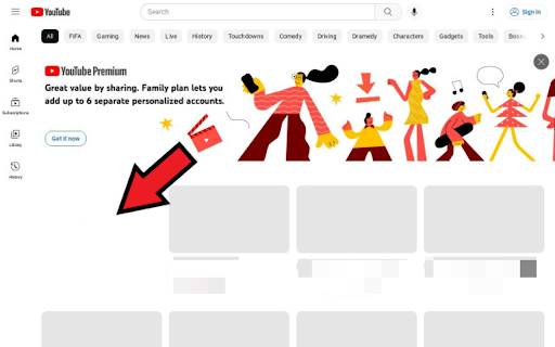 YouTube ad block screenshot