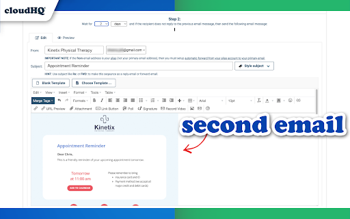 Auto Follow Up for Gmail™ by cloudHQ screenshot