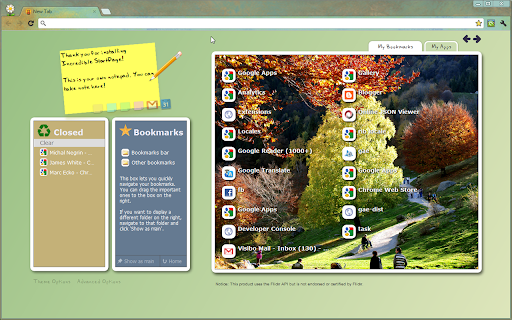 Incredible StartPage - Productive Start Page screenshot