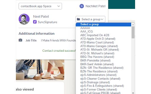 ContactBook - Contacts extractor screenshot
