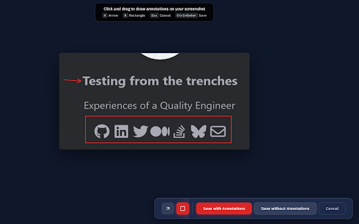 Exploratory Testing Extension screenshot