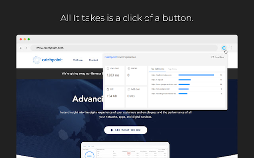 Catchpoint User Experience screenshot