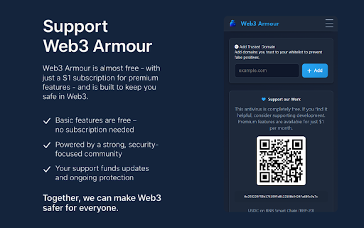 Web3 Armour screenshot