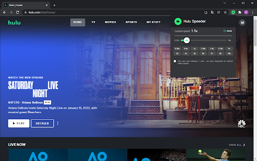 Hulu Speeder: adjust playback speed [QVI] screenshot