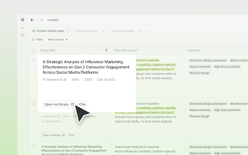 Liner Scholar: Full Papers via Library screenshot