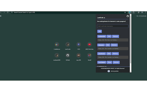 CP Tracker screenshot