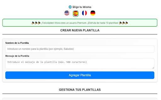 Gmail Template Creator screenshot
