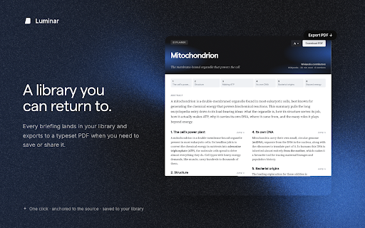 Luminar: Your Reading System screenshot