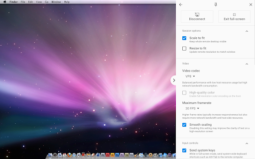 Chrome Remote Desktop screenshot