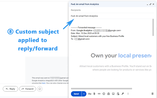 Change Subject Line for Gmail screenshot