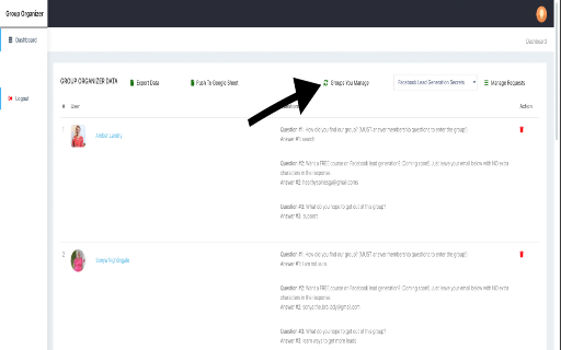 Group Organizer screenshot