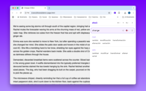 Smart AI Translator for Web & YouTube Subtitles — Elwo screenshot