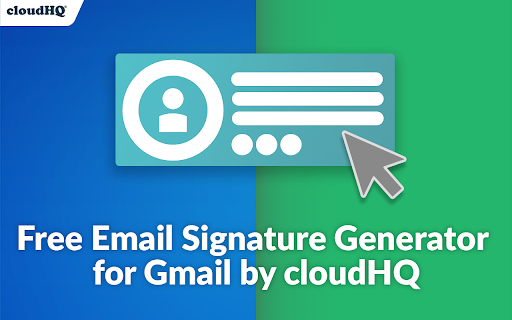 Email Signature Generator by cloudHQ screenshot