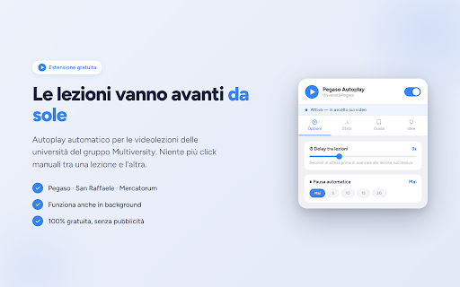 Pegaso Autoplay – Autoplay Lezioni Multiversity screenshot