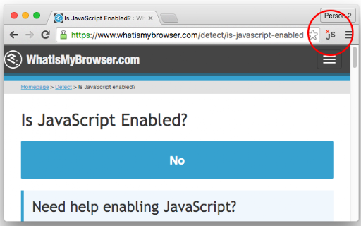 JavaScript Toggle On and Off screenshot