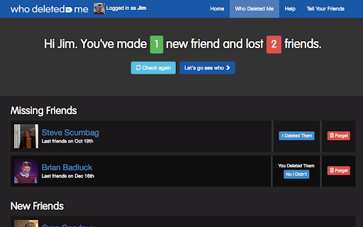 Who Deleted Me - See Who Unfriends You screenshot