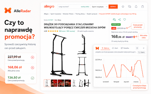 AlleRadar: Allegro Helper screenshot