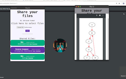 Google Meet - File Transfer screenshot
