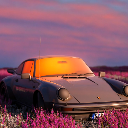 Porsche in nature Digital Art Aesthetic Live Wallpaper icon