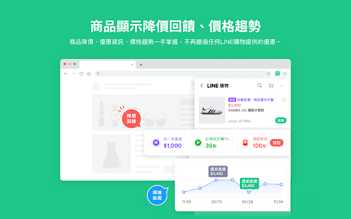LINE購物省錢助理 - 邊購物邊幫你輕鬆省錢！ screenshot