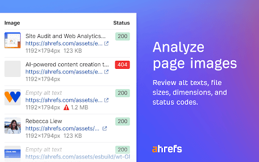 Ahrefs SEO Toolbar screenshot